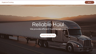  website templates - Trucking Company (Earthy)